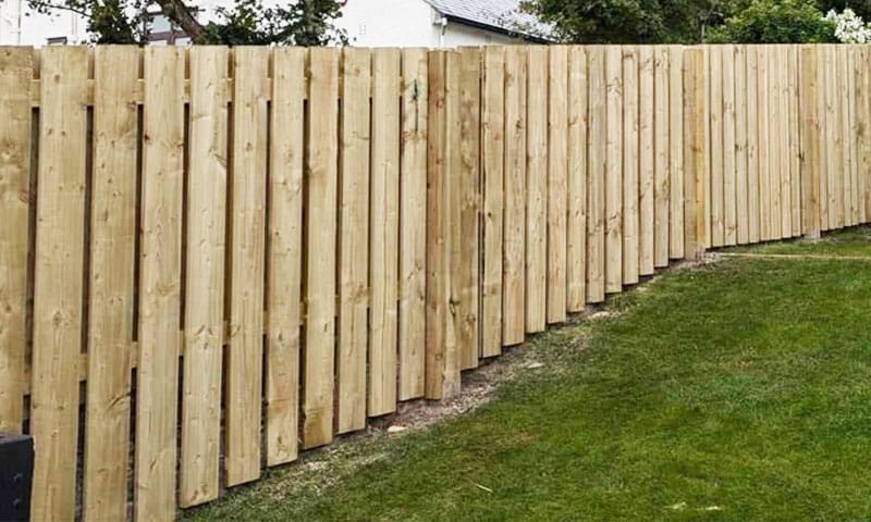 A quality complete slatted garden fence from Ace